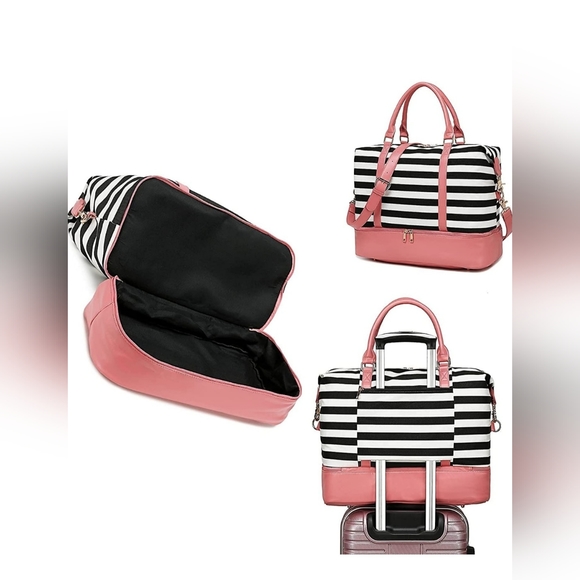 Overnight bag with bottom shoe compartment - Picture 3 of 4